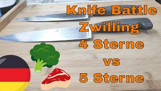 Knife Battle Zwilling Chef Kochmesser 4 Sterne gegen 5 Sterne