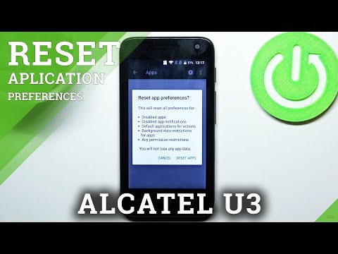 How to Reset App Preferences on ALCATEL U3 – Restore App Preferences