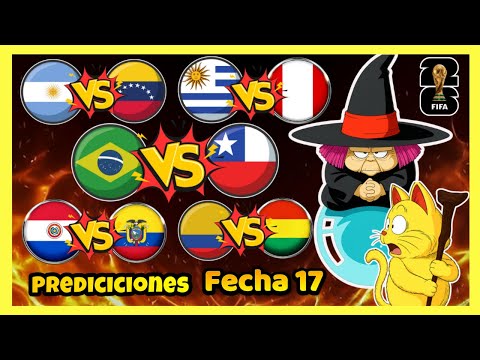 Análisis y Pronósticos Fecha 17 Eliminatoria sudamericana 🇦🇷 🇧🇴 🇧🇷 🇨🇱 🇨🇴 🇪🇨 🇵🇪 🇵🇾 🇺🇾 🇻🇪