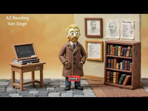 Vincent Van Gogh Reading A2 #a2english #reading #a2reader #subtitles #new #esl  #anglais #ingles