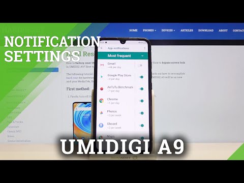 UMIDIGI A9 and Notification Customization - Manage Notifications