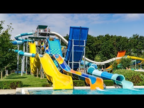 AMAZING Indoor & Outdoor Water Park in Sárvár, Hungary! (All Slides)