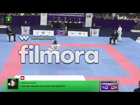 Brasileiro de Karatê 2019 FASE FINAL:Kata Ind. Fem:  CAROLAINI PEREIRA(SC) x NAOMI HYPOLITO(SP)