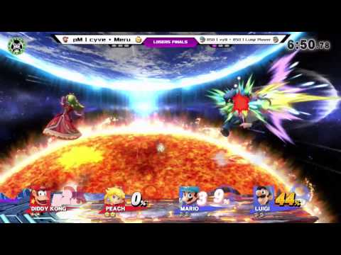 PPT-W17 - cyve + Meru Vs. vyQ + Luigi player - Losers Finals - Smash 4 Doubles