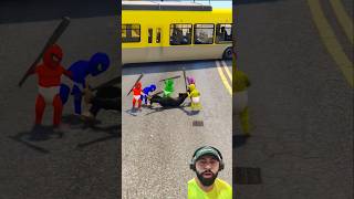 Os bebês aranhas pegaram o macaco louco #shorts #spiderman #gta #gtav