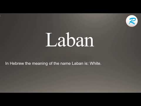 How to pronounce Laban