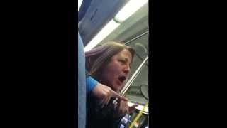 Crazy lady yells at woman on Chicago bus for eating
