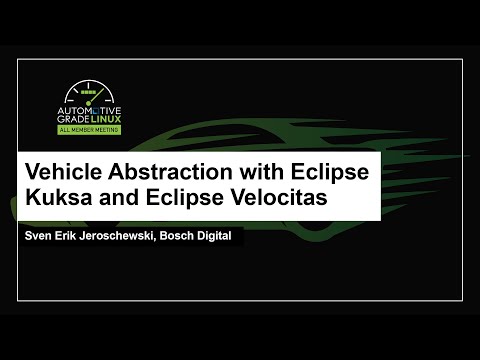 Vehicle Abstraction with Eclipse Kuksa and Eclipse Velocitas - Sven Erik Jeroschewski, Bosch Digital