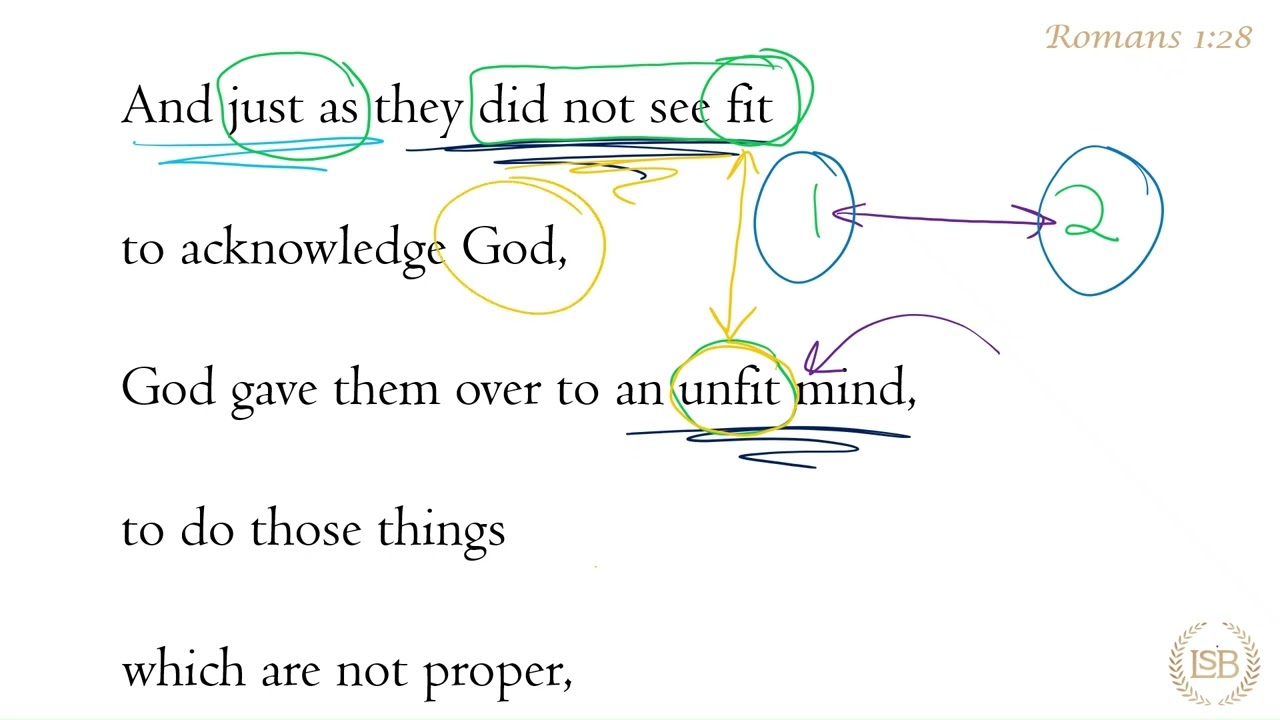 BTV: Romans 1:28