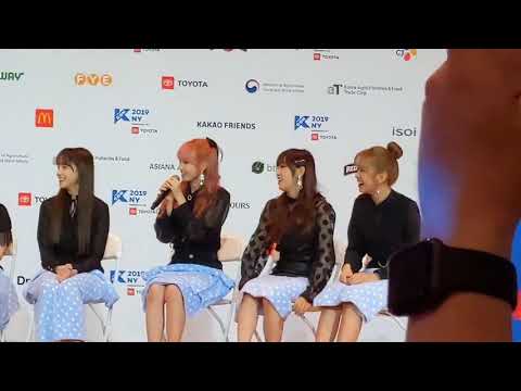 190706 IZONE Chaewon singing to Aladdin’s ‘A Whole New World’ during #KCON19NY