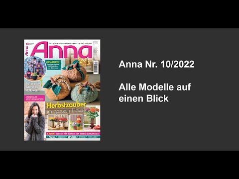 Anna Nr. 10/2022 - Alle Modelle auf einen Blick