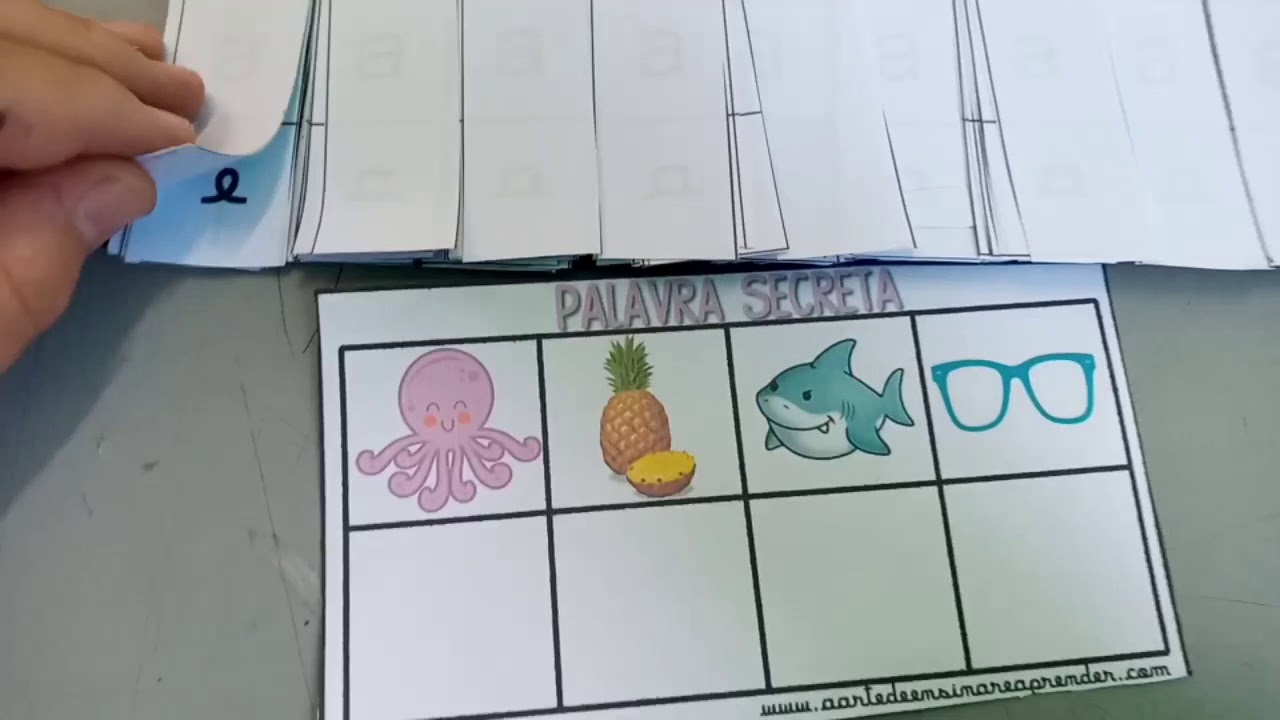 Varal de Letras - Ferramenta de Alfabetização - baixe na descrição do Vídeo