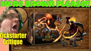 Foes of Middle-Earth - Another Lord Of The Rings Minis Game! (D+)   Kickstarter Critique Review
