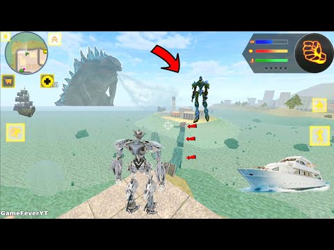 Robot Shark 2 (Naxeex Robots) Airplane Robot Fight Dead Island Boss Robot Car - Android Gameplay HD