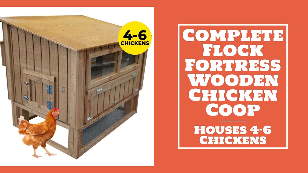 Video for Complete Flock Fortress Wooden Chicken Coop (4-6 Chickens) Video for Complete Flock Fortress Wooden Chicken Coop (4-6 Chickens)