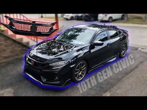 INSTALLING a HONEYCOMB VENTED GRILL 10TH GEN CIVIC