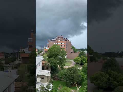 O céu fechando em segundos | Temporal chegando em Vila Flores – RS ⛈️