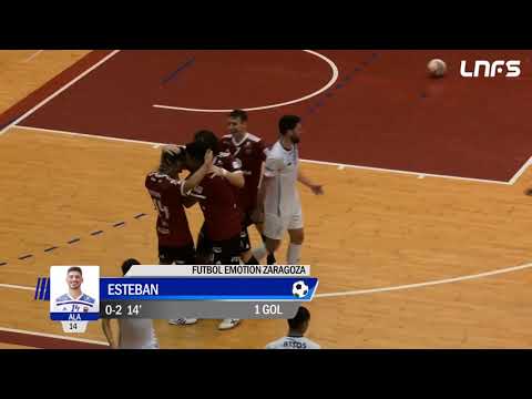 Gol Esteban (0-2) O Parrulo Ferrol - Futbol Emotion Zaragoza. J3, 1Div. LNFS