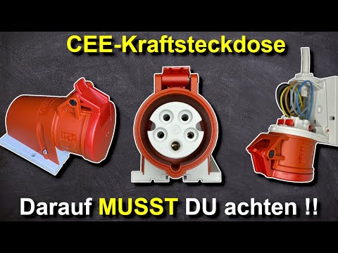 400V CEE Kraftsteckdose richtig anschließen (Drehstrom) + wichtige Tipps + Drehfeld messen