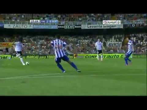 Soldado Amazing Goal [Valencia 3-3 Deportivo la coruna] HD