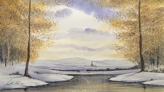 Paint A Snowy Woodland & Village in Watercolours - Art Demo with Matthew Palmer