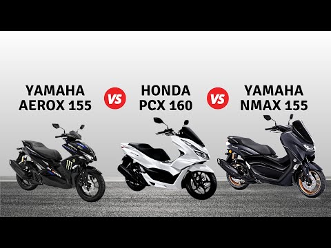 YAMAHA AEROX 155 Vs HONDA PCX 160 Vs YAMAHA NMAX 155