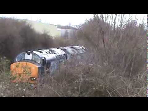 37423 + 47805 on 0Z28 awaits signal outside Basingstoke then Snarl, Growl and Thrash