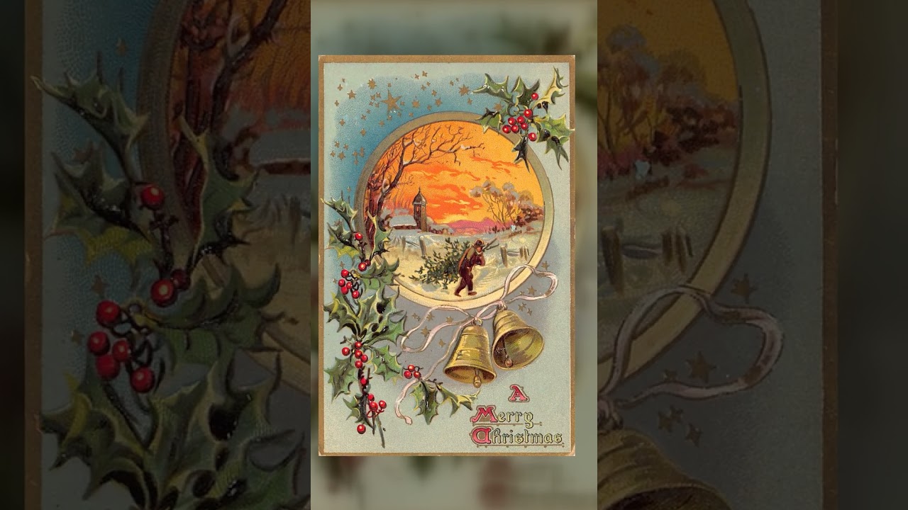 Tuck's Postcard, Divided Back, Merry Christmas, 1908 Video
