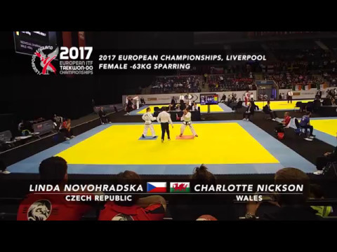Linda Deutschova Novohradska (CZE) v Charlotte Nickson (WAL) - Female -63kg Sparring