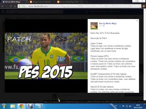 comment installer patch pes 2015 ps3