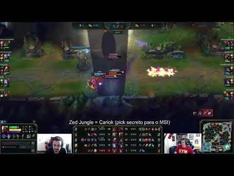CARIOK DE ZED JUNGLE PICK SURPRESA MSI 2021
