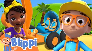 Blippi and Meekah go on a Road Trip to the Construction Site! | Blippi and Meekah Podcast