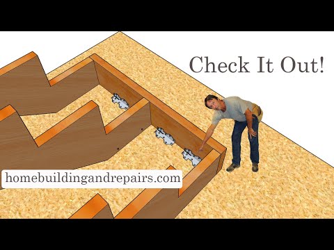 Excellent Advice for Connecting Stair Stringers To Wood Framed Subfloors - Construction Tips