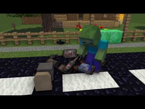 Monster School : Player Unknown Battlegrounds (PUBG) Challenge - Minecraft Animation