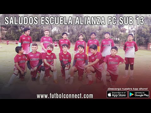 Saludos de la Escuela 'Alianza FC' Sub 13 de Cochabamba