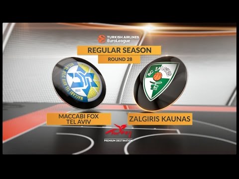 EuroLeague Highlights RS Round 28: Maccabi FOX Tel Aviv 77-93 Zalgiris Kaunas