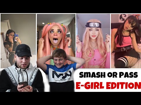 SMASH OR PASS WITH MY LITLLE BROTHER! *TIKTOK E-GIRL EDITION*
