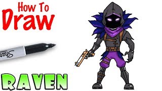 How to Draw Raven | Fortnite