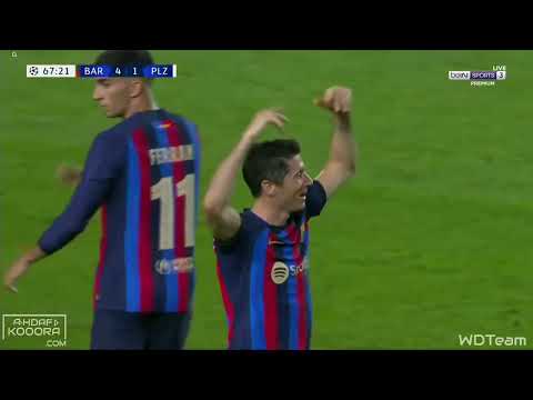 Robert Lewandowski Rare Celebration Barcelona vs Viktoria Plzeň | UCL | 4K Lewandowski Free Clip