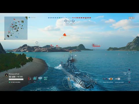 Des Moines before the nerf... - World of Warships: Legends