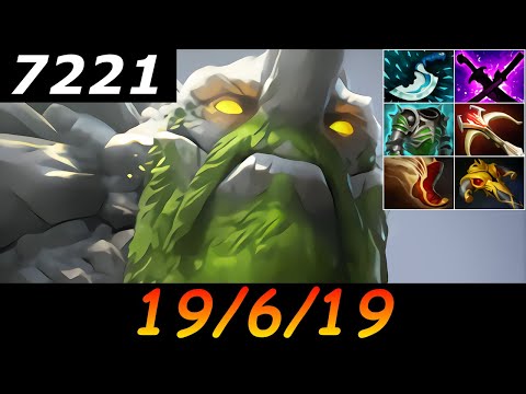Dota 2 Tiny 7221 MMR 19/6/19 (Kills/Deaths/Assists) Ranked Full Gameplay