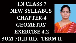7th maths Term-2 ch-4 Geometry | Ex-4.2 (7th sum) | samacheer 2021