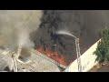 Dramatic fire erupts at commercial building in Boyle Heights l ABC7