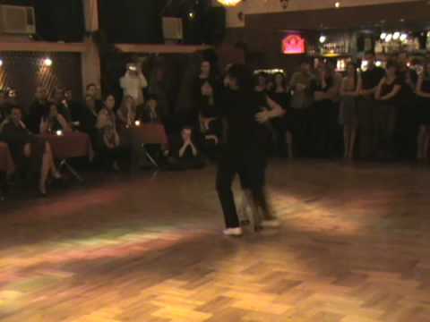 Corina de la Rosa  and  Julio Balmaceda  are  dancing  to  the  vals  "  Mariana  "