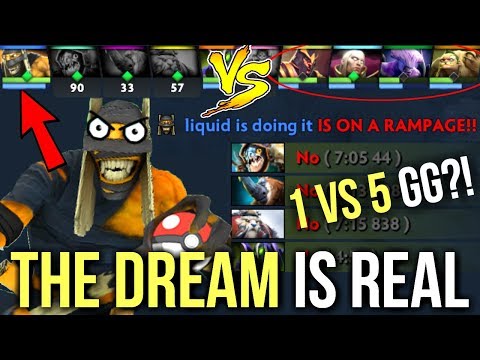 OMG! THE DREAM! Unbelievable Ending of the Game 1vs5 Dota 2 [MUST WATCH]