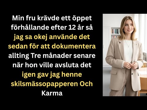 Min fru krävde ett öppet förhållande efter 12 år så jag sa okej och vände det