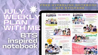 ✨ BTS HYPERLINK DIGITAL NOTEBOOK ✨ | Plan With Me | GoodNotes 5 📖