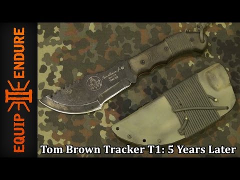 Tops Knives TBT T1, Tom Brown Tracker 5 Years Later Review by Equip 2 Endure YouTube Cut