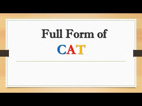 Full Form of CAT || Did You Know?
