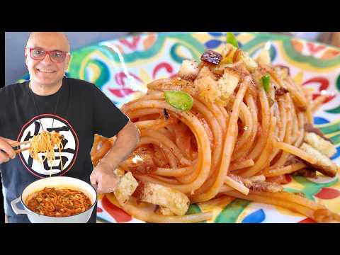 SPAGHETTI con CIPOLLE E ACCIUGHE dello ZIORAPA